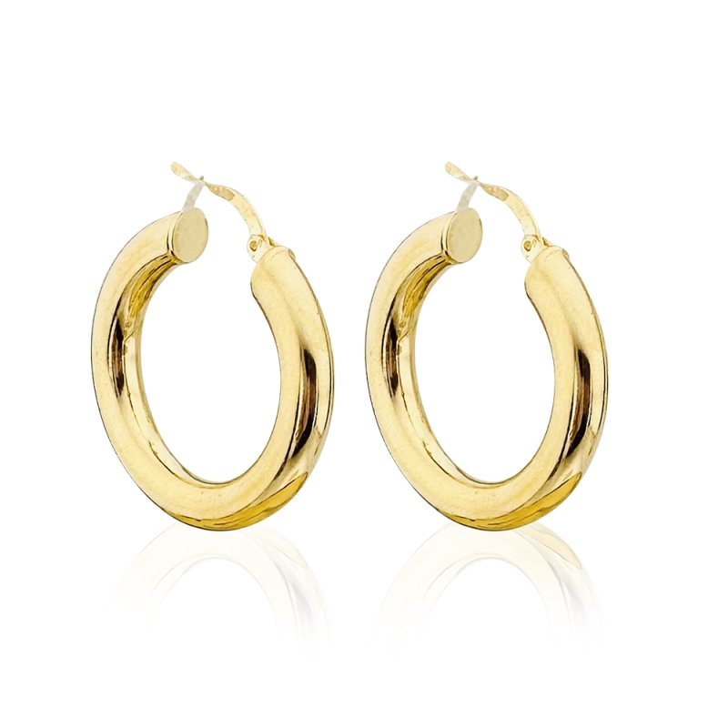 Classic Hoop Earring-Rose - 2