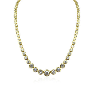 Classic Mounted Drained Waterway Necklace - by Eda Çetin