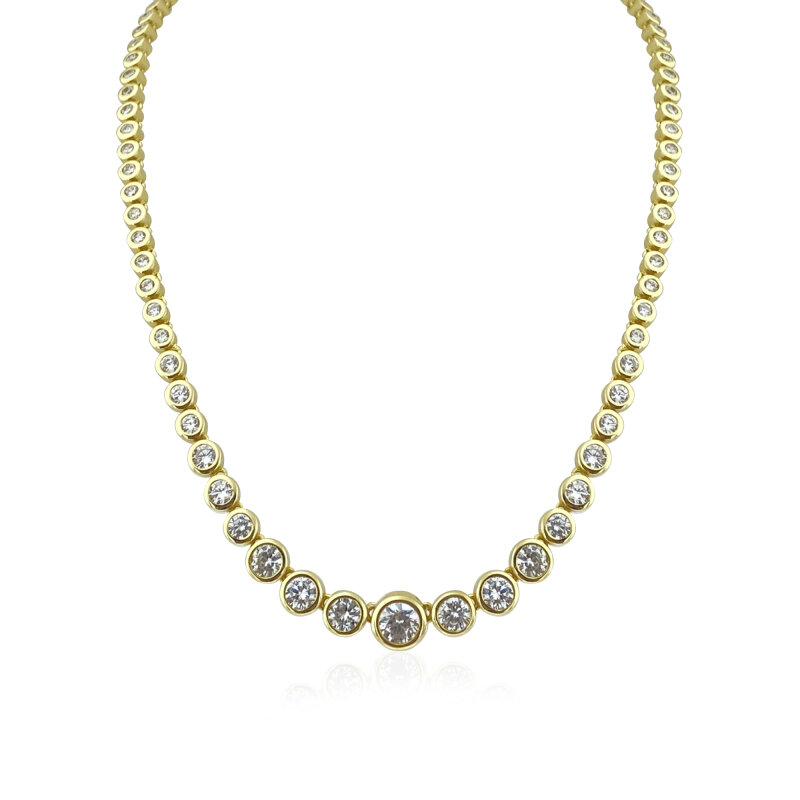 Classic Mounted Drained Waterway Necklace - 2