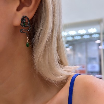 Cleopatra Design Earrings - Thumbnail