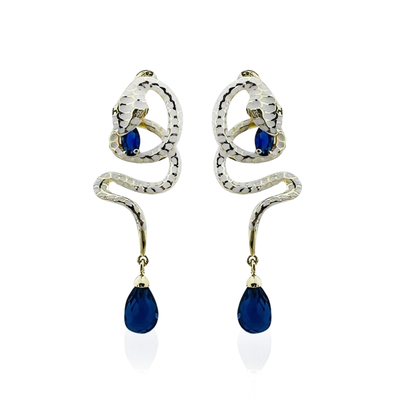 Cleopatra Design Earrings - Enamel