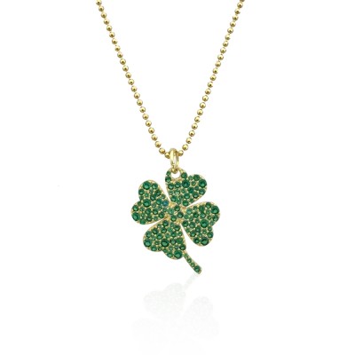 byEdaÇetin - Clover Necklace - With 80 cm Elevated Chain