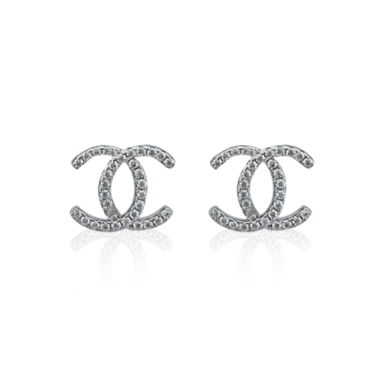 Coco Thin Form Stone Earrings