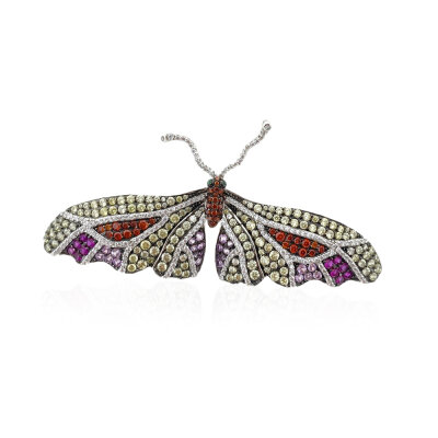 Colorful Butterfly Brooch - by Eda Çetin