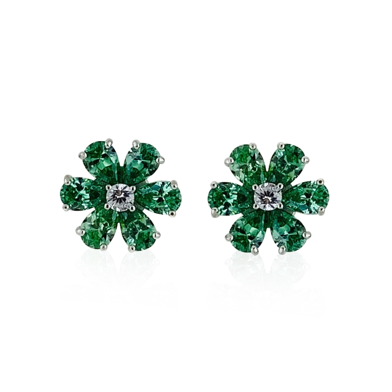 Colorful Clover Earrings - 2