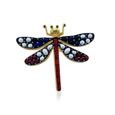 Colorful Dragonfly Collection Brooch