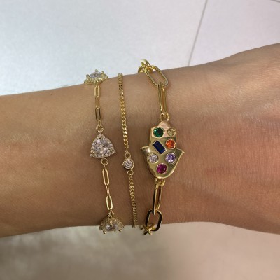 by Eda Çetin - Colorful Fatima Hand Bracelet