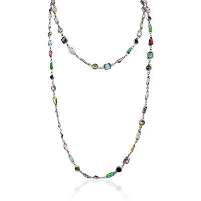 Colorful Stone Necklace - Thumbnail