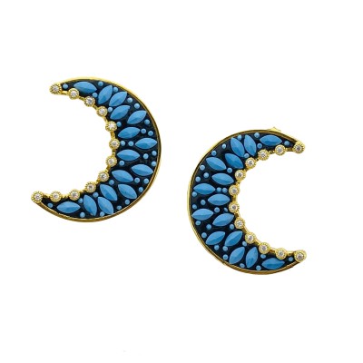 by Eda Çetin - Crescent Earring