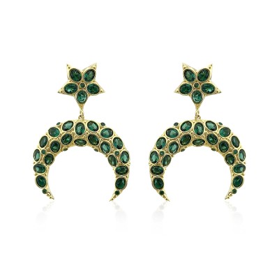 by Eda Çetin - Crescent Ruby Collection Earrings