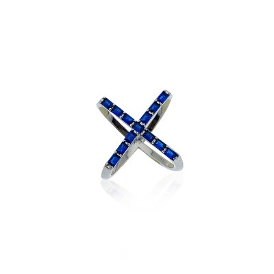 byEdaÇetin - Cross Baguette Design Ring (1)