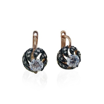 byEdaÇetin - Crow's Feet Diamond Mounting Earrings 