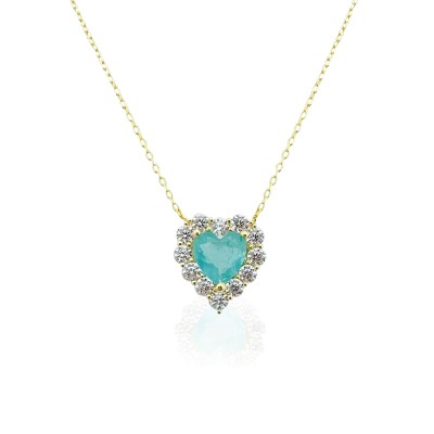 byEdaÇetin - Crystal Heart Necklace (1)