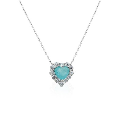 byEdaÇetin - Crystal Heart Necklace