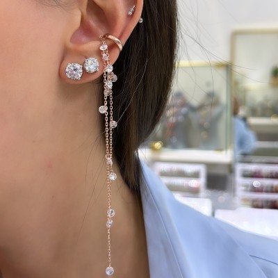 Crystal Stone Cartilage Earring - Thumbnail