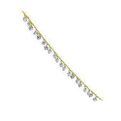 Crystal Stone Pendant Anklet