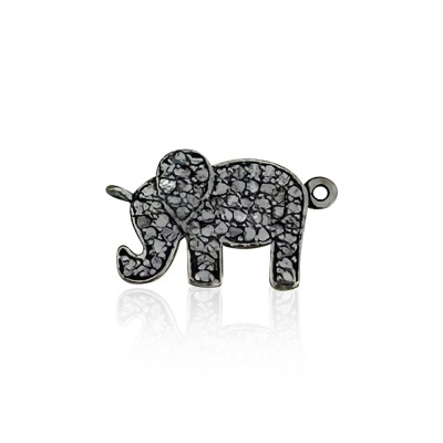 byEdaÇetin - Diamond Elephant-1 Pendant