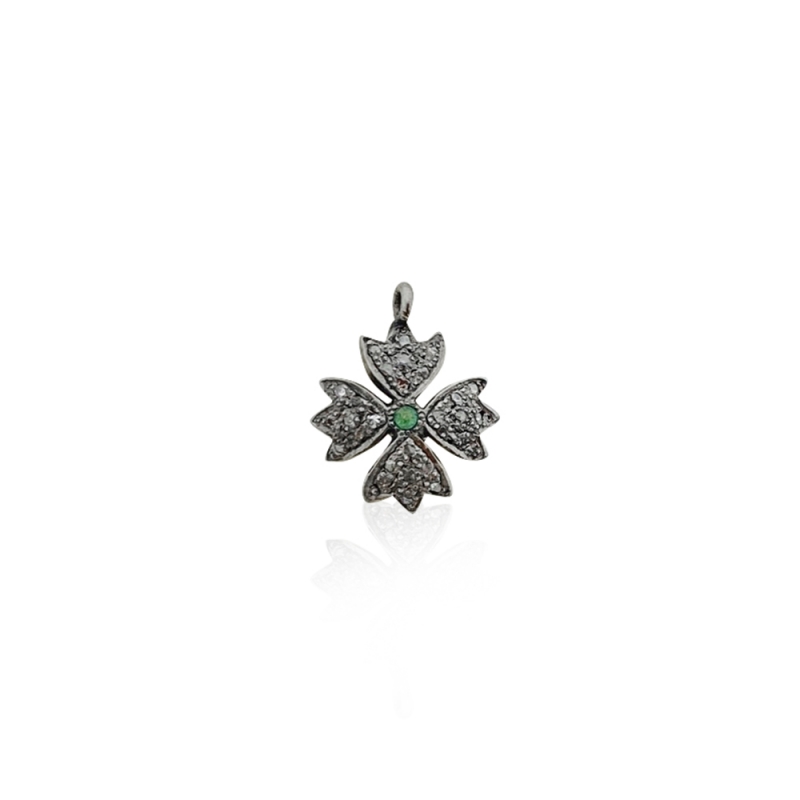 Diamond Lily Pendant