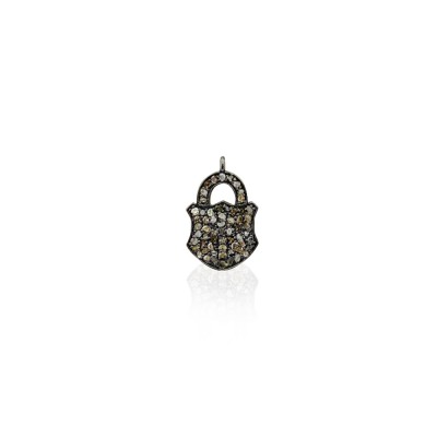 by Eda Çetin - Diamond Lock Pendant - Asos
