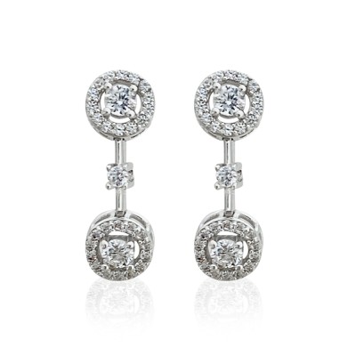 byEdaÇetin - Diamond Mount Mini Form Earrings