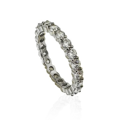 Diamond Mounted Full Ring - 4 mm - Thumbnail