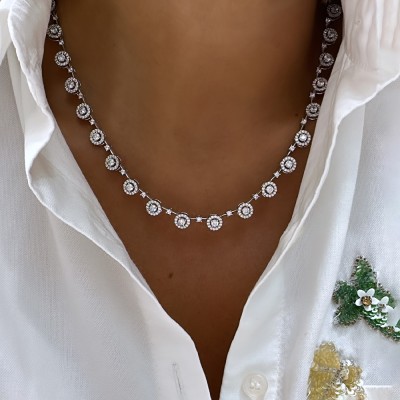 Diamond Mounting Necklace - Thumbnail