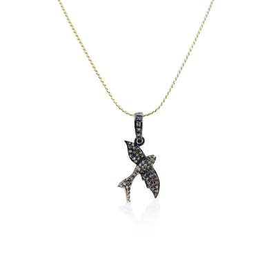 byEdaÇetin - Diamond Swallow Necklace