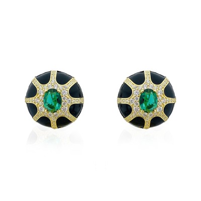 byEdaÇetin - Divan Enamel Earrings - Collection
