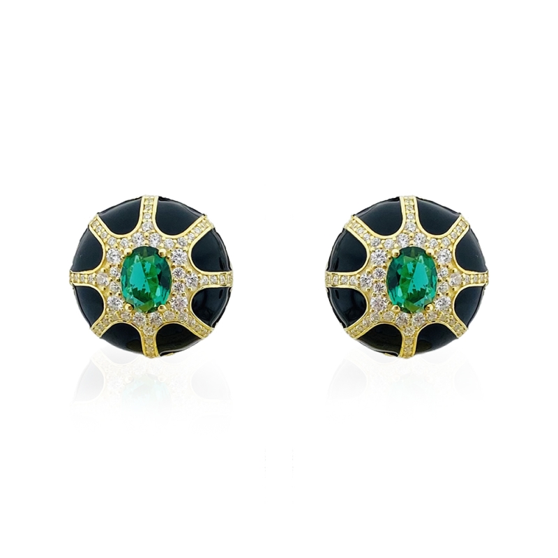 Divan Enamel Earrings - Collection