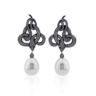 Dora Snake Collection Earrings - Thumbnail