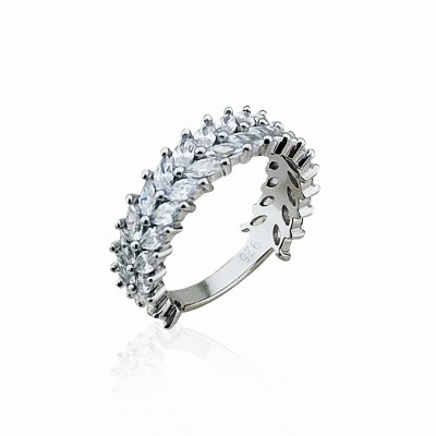 byEdaÇetin - Double Row Marquise Ring