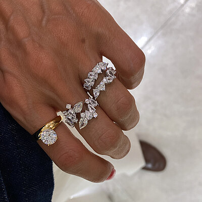 Double Solitaire Ring - by Eda Çetin