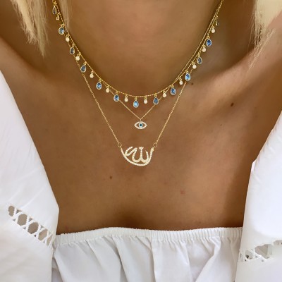 Drop Aqua Necklace - Thumbnail