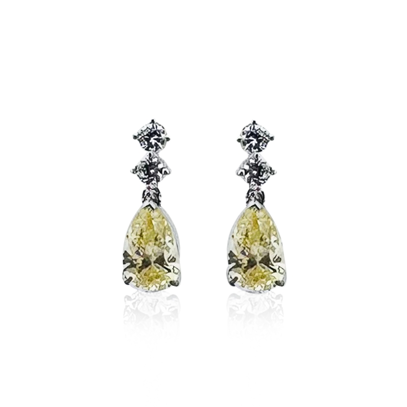 Drop Detail Solitaire Earring - 3