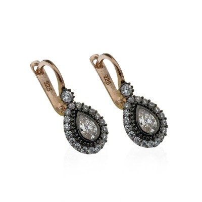 byEdaÇetin - Drop Diamond Mounting Earrings (1)