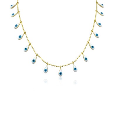 Drop Enamel Necklace