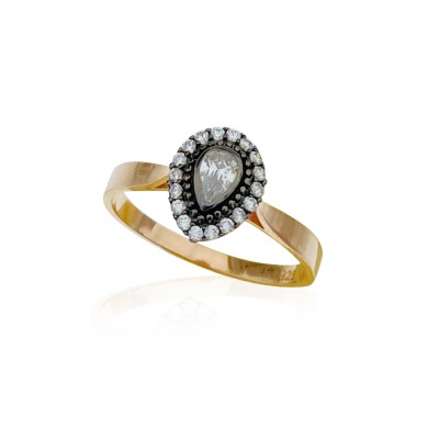 by Eda Çetin - Drop Form Diamond Mounting Ring