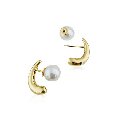 Drop Pearl Earrings - by Eda Çetin