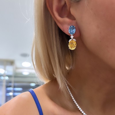 Elly Italian Color Earrings - Thumbnail