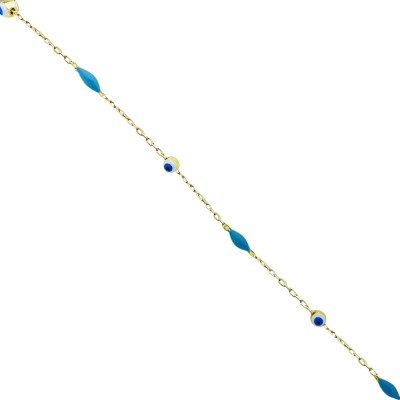 byEdaÇetin - Enamel Eye Anklet