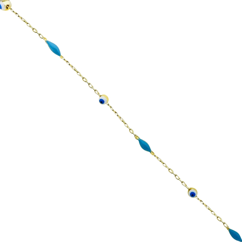 Enamel Eye Anklet