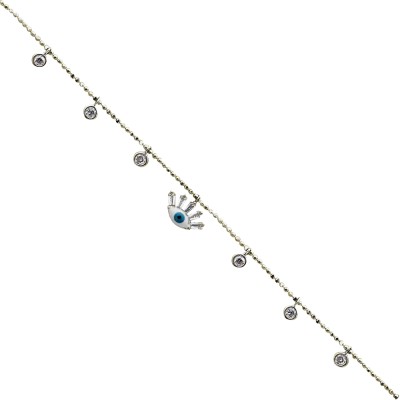 byEdaÇetin - Enamel Eye Stone Anklet