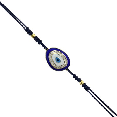 Enamel Eye String Bracelet - Thumbnail