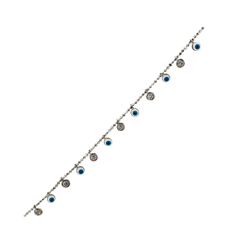 Enamel Eyed Anklet - 4