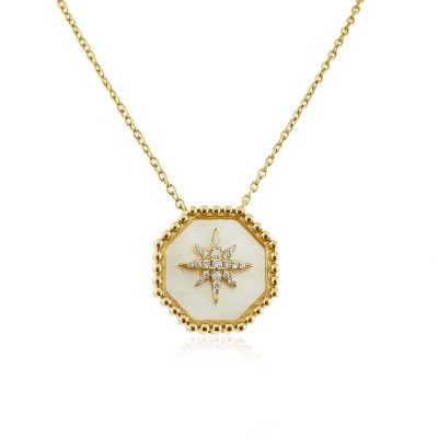 by Eda Çetin - Espino Pearl North Star Necklace