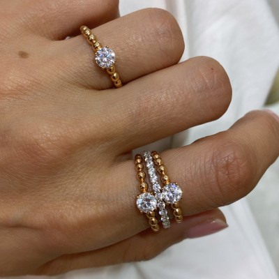 by Eda Çetin - Espino Single Stone Detail Ring
