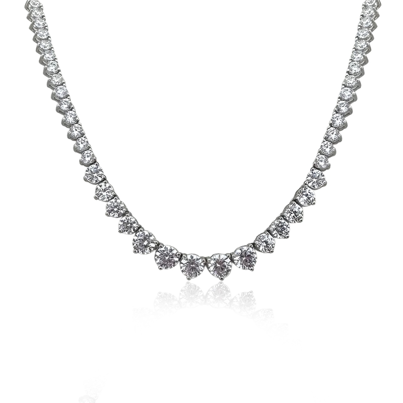 Filtered Tennis Necklace - 40 Cm