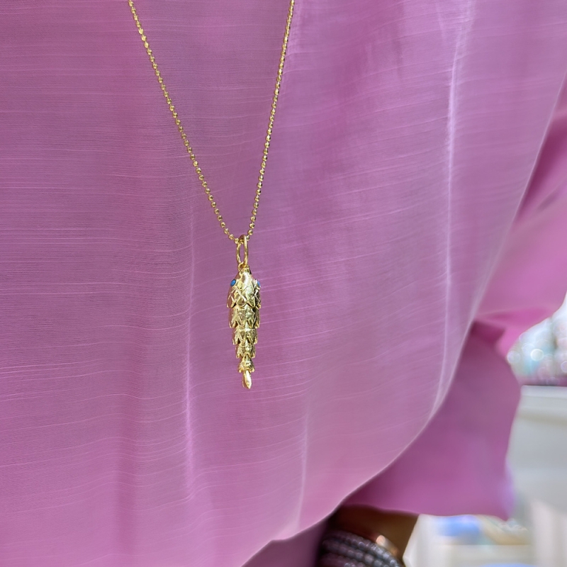 Fish Necklace Ball Chain - 2