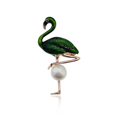 Flamingo Brooch - Thumbnail