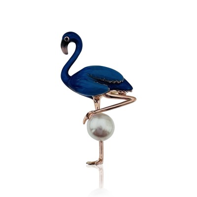 Flamingo Brooch - Thumbnail